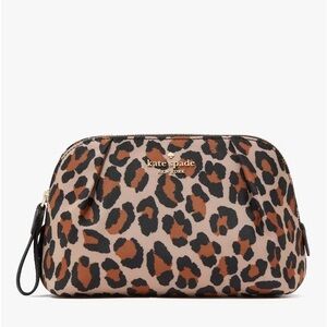 Kate Spade Leopard Print Cosmetic Bag